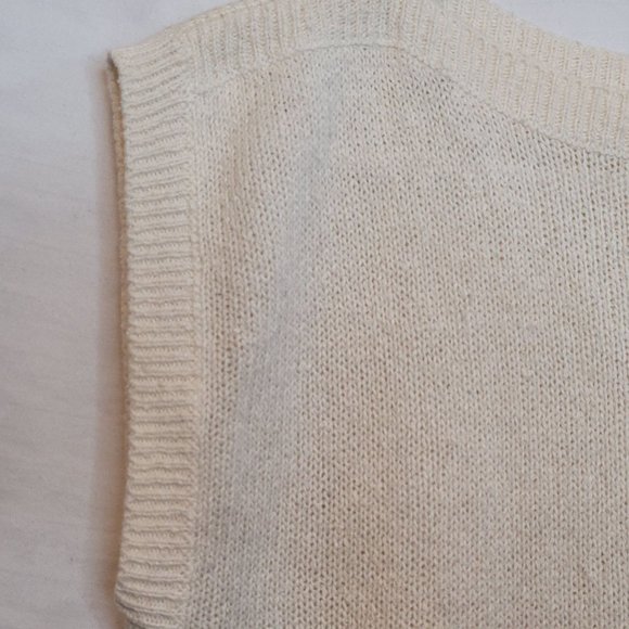 Vintage Catrina Ltd Sleeveless Pullover Top Size Large Off White Hong Kong - Picture 3 of 7